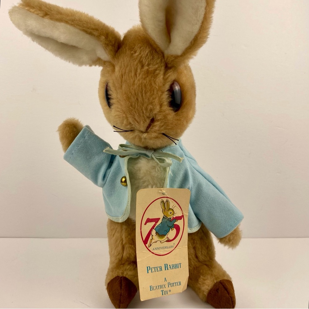 Vintage Eden Peter Rabbit Plush 75th Anniversary Edition w/tag 1970’s Rare